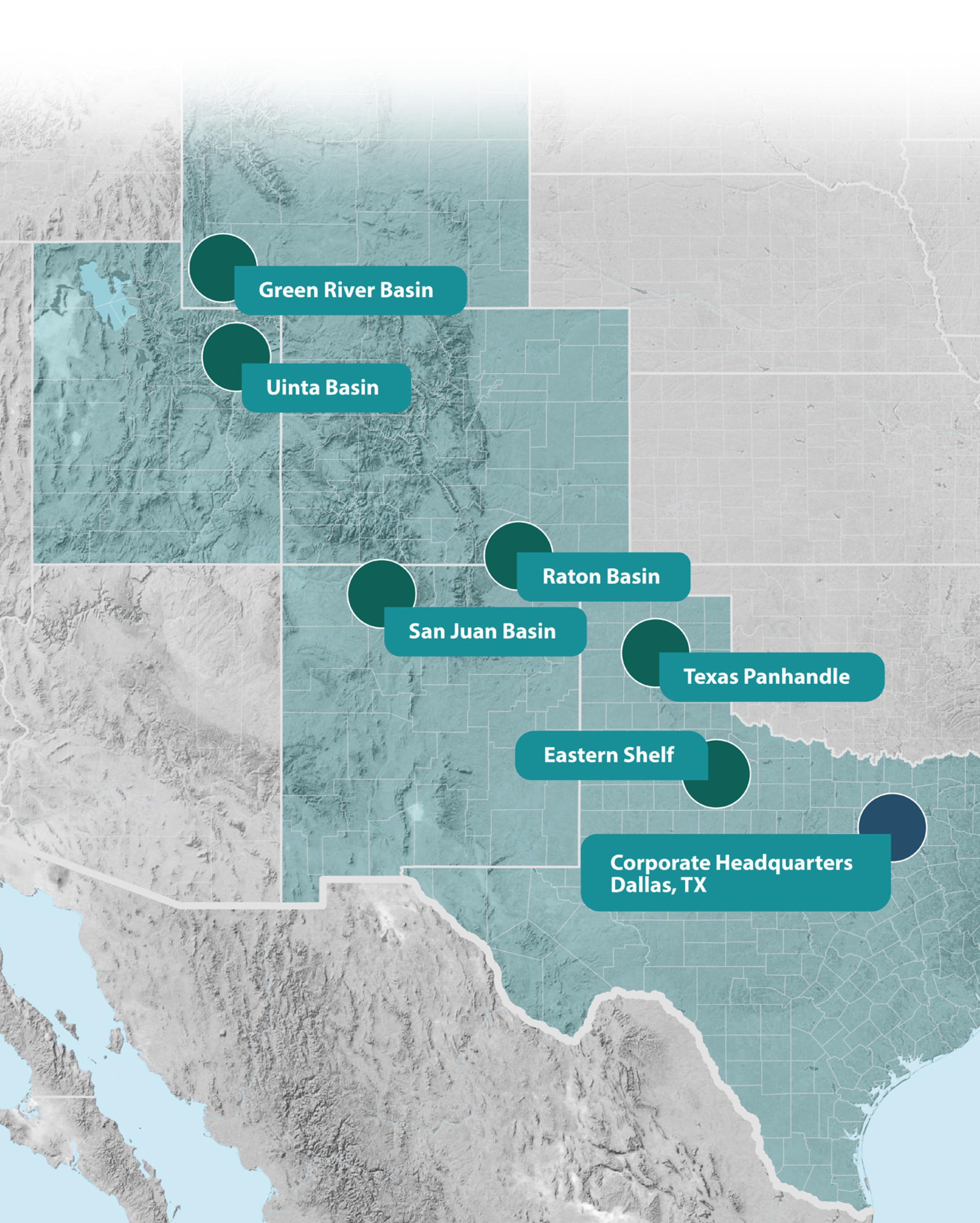 Map of High River operations